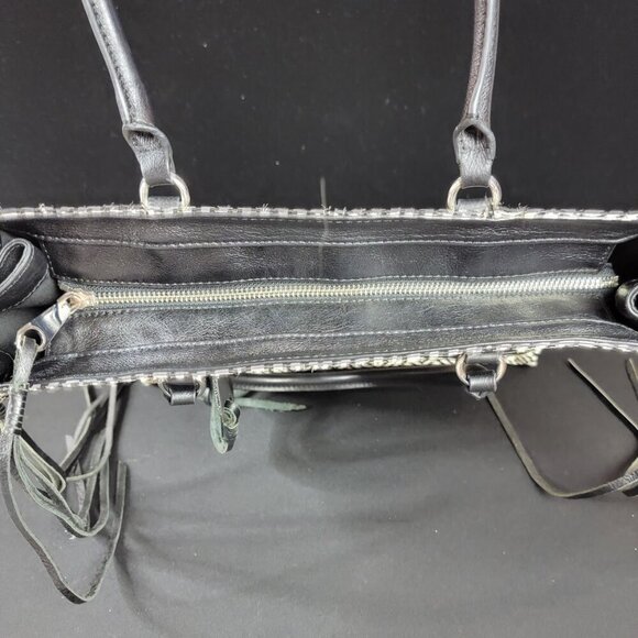 🖤 Rebecca Minkoff Woven Geometric Tote w/ Zip Top & Expandable Sides 🖤 - Picture 12 of 15